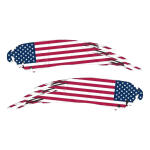 Kit 2 Adesivos Refletivos Bandeiras Países P Capacete Usa Eu - Imagem 5