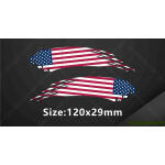 Kit 2 Adesivos Refletivos Bandeiras Países P Capacete Usa Eu - Imagem 6